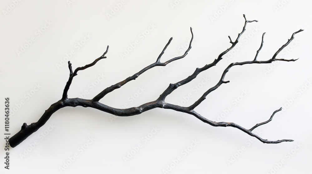 Black Tree Branch: Minimalist Nature Photography Black Tree Branch: Minimalist Nature Photography