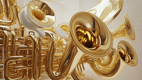 Golden Brass Instruments: A Symphony of Sound photo