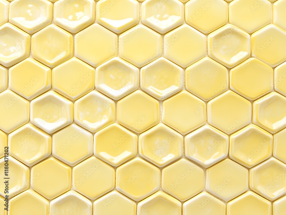 Pale Yellow Hexagonal Ceramic Tile Pattern Pale Yellow Hexagonal Ceramic Tile Pattern