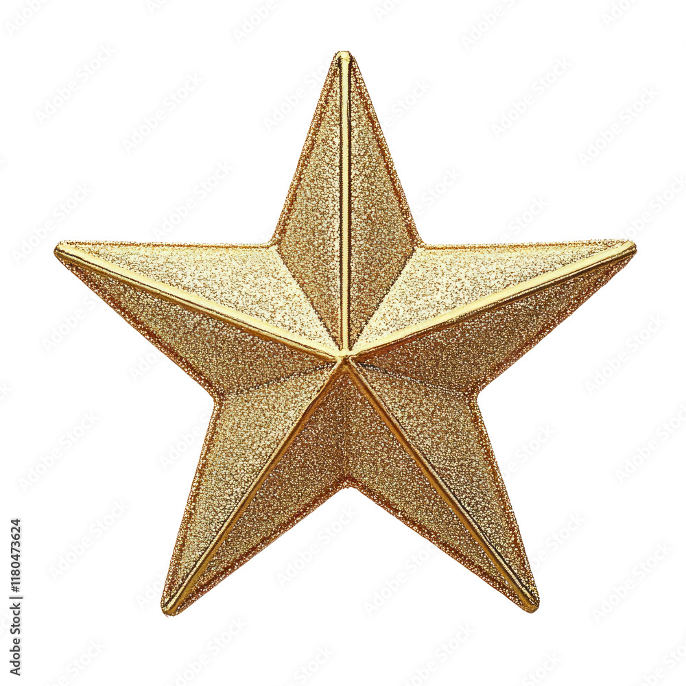 Fototapeta premium star christmas decoration isolated