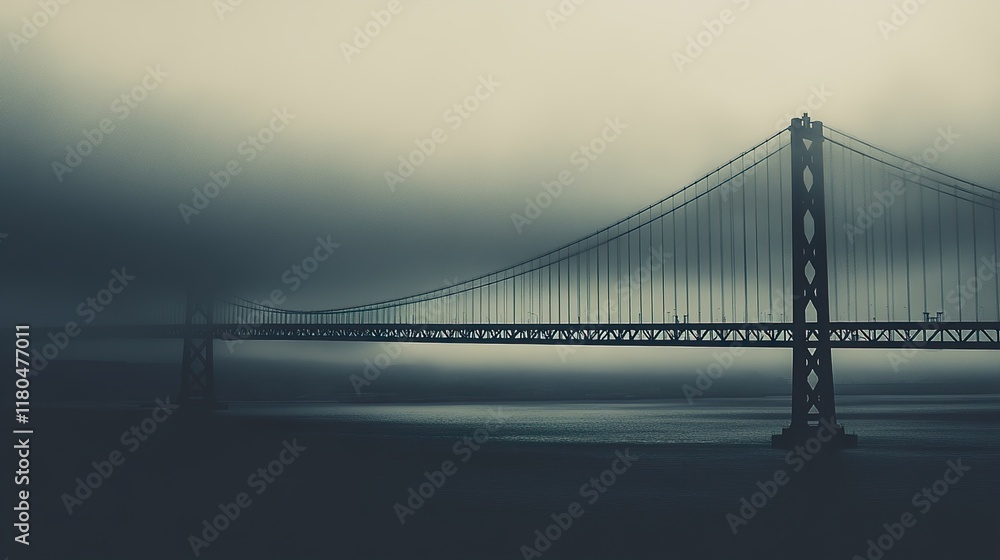 Foggy Bridge: A Stunning Architectural Masterpiece Foggy Bridge: A Stunning Architectural Masterpiece