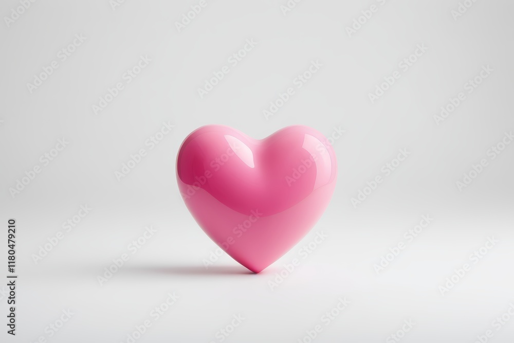 there is a pink heart shaped object on a white surface there is a pink heart shaped object on a white surface