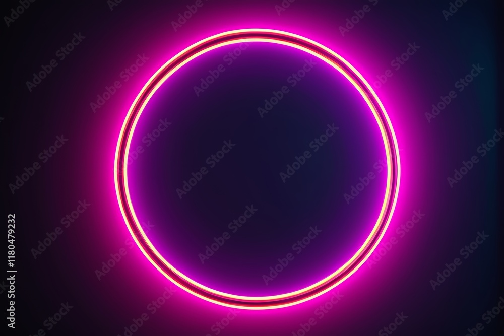 a close up of a neon circle with a black background a close up of a neon circle with a black background