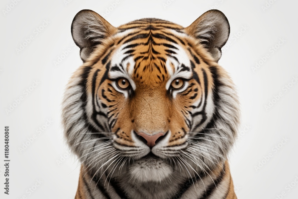 Fototapeta premium there is a tiger that is looking at the camera