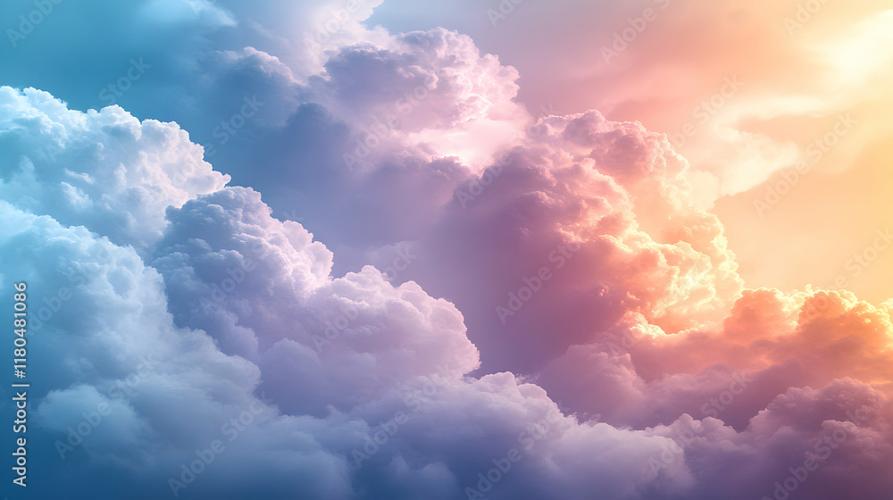 Dreamy pastel sunrise sky with fluffy clouds. Perfect for backgrounds, websites, and design projects. Dreamy pastel sunrise sky with fluffy clouds. Perfect for backgrounds, websites, and design projects.