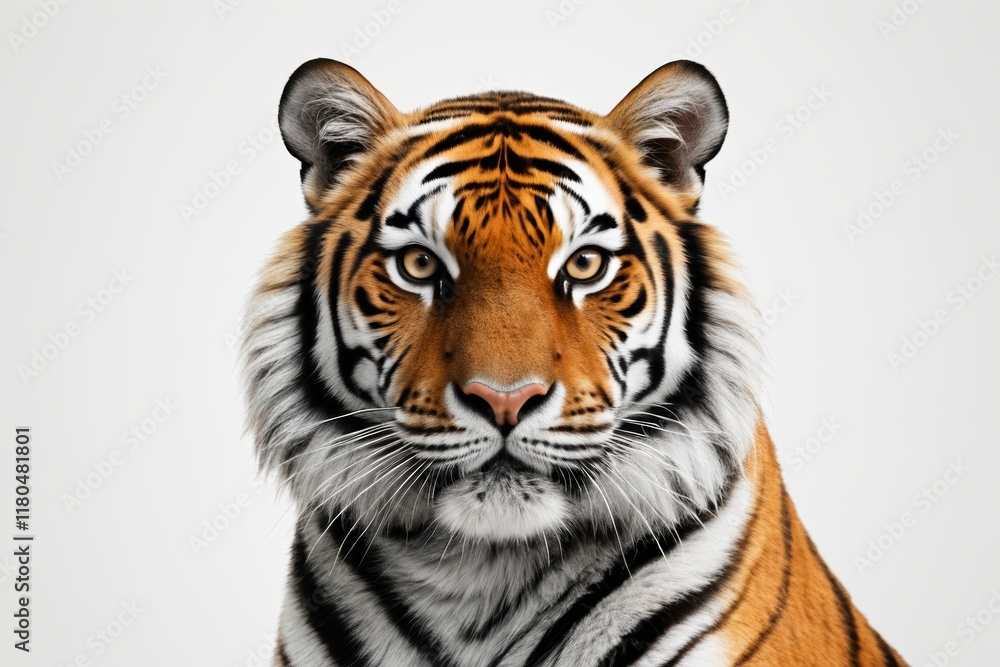 Fototapeta premium there is a tiger that is looking at the camera