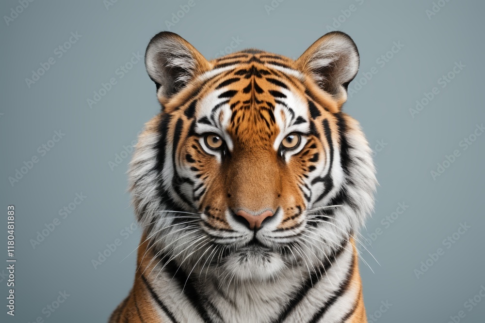 Fototapeta premium there is a tiger that is looking at the camera