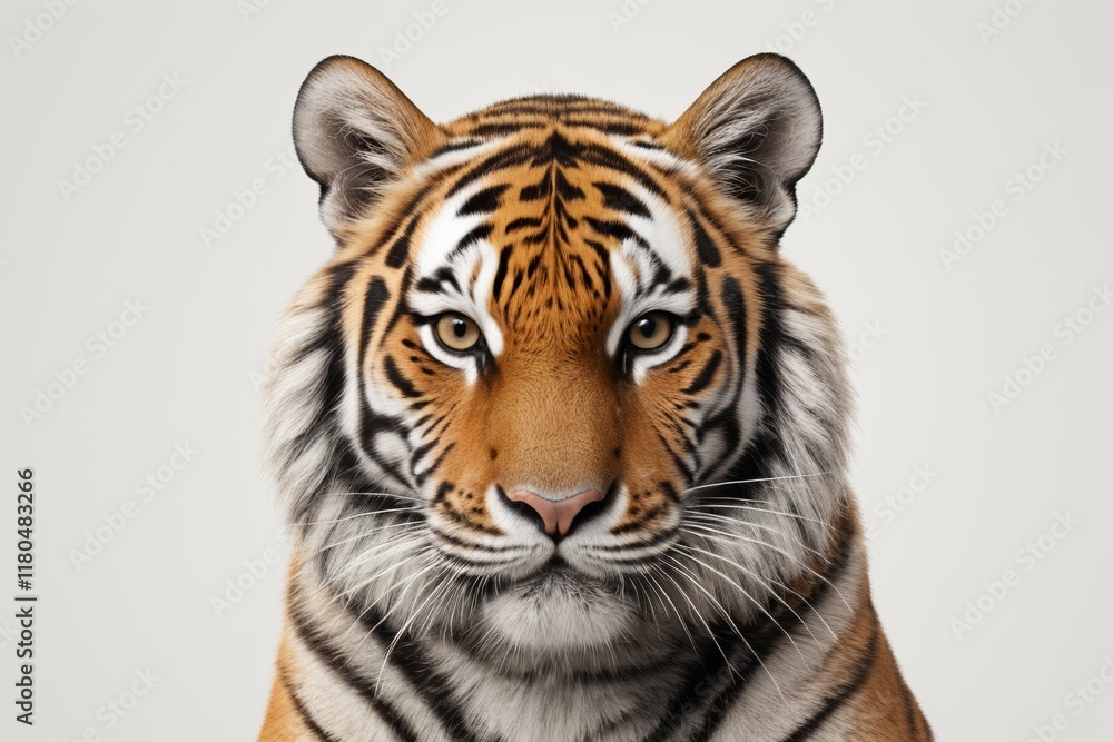 Fototapeta premium there is a tiger that is looking at the camera