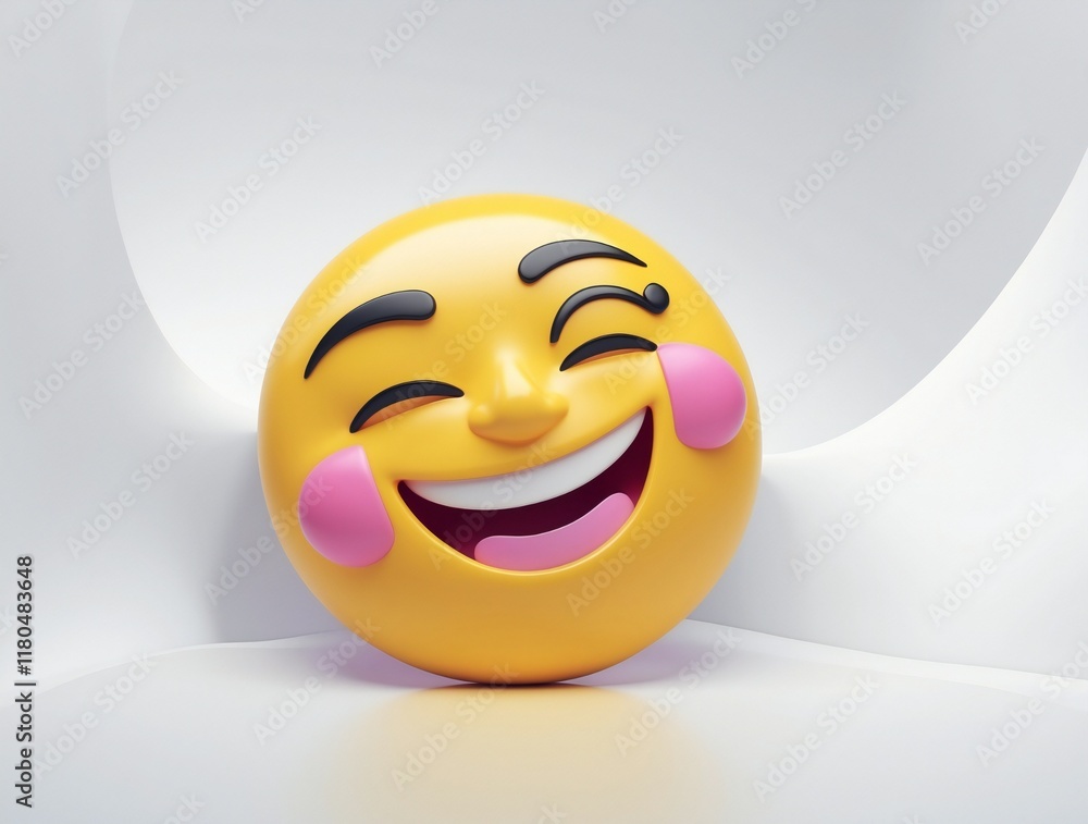 Fototapeta premium Emoji smile