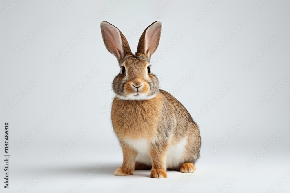 Obraz premium there is a brown rabbit sitting on a white surface