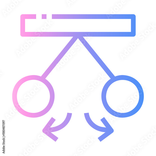 science Line Gradient Icon