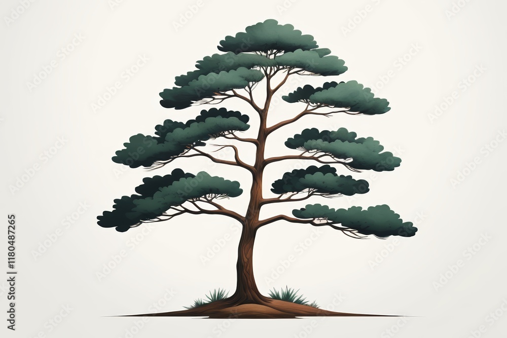 there is a tree with a green leaf on it there is a tree with a green leaf on it