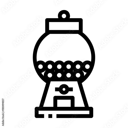 candy machine Line Icon