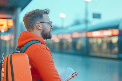 Enjoying downtime during a long layover at the bustling airport terminal
