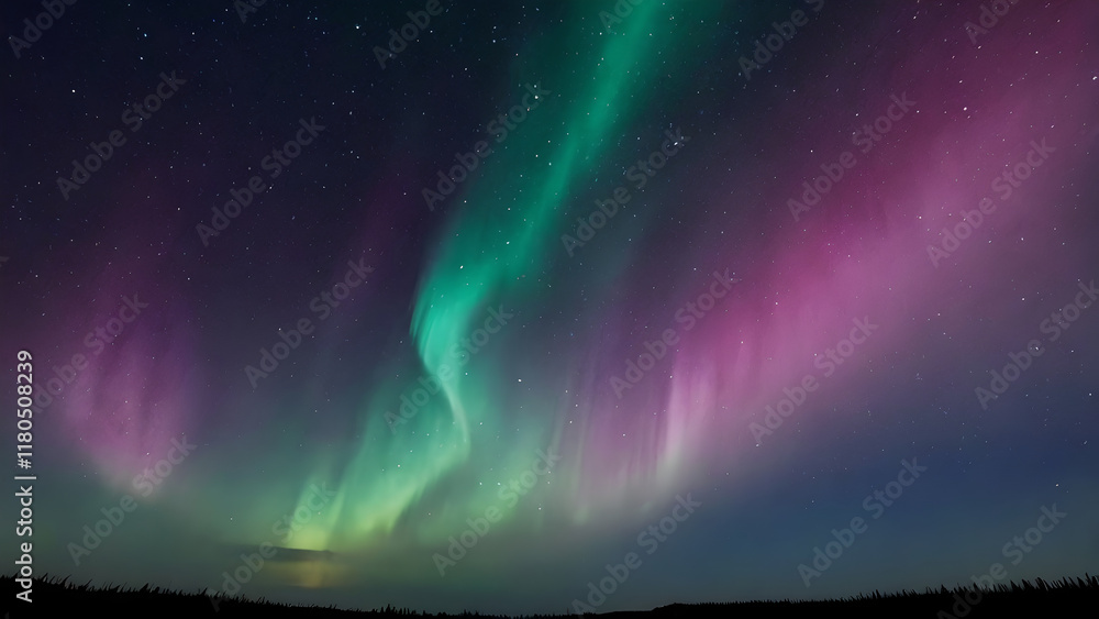 Space background with a vibrant rainbow nebula, illuminating the night sky with cosmic light Space background with a vibrant rainbow nebula, illuminating the night sky with cosmic light