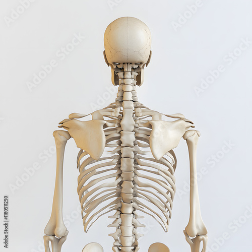 Human Anatomy: Exploring the Posterior Thoracic Spine and Rib Cage Structure in Detail