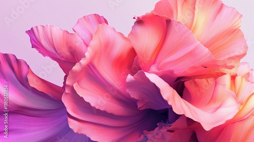 Wallpaper Mural Pink Flower Petals: Abstract Floral Art Torontodigital.ca