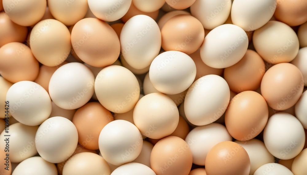 a pile of different colored chicken eggs a pile of different colored chicken eggs