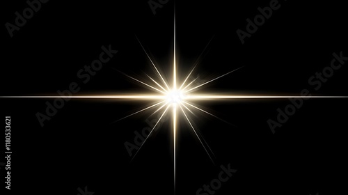 Wallpaper Mural Bright Starburst Light Effect On Black Background Torontodigital.ca