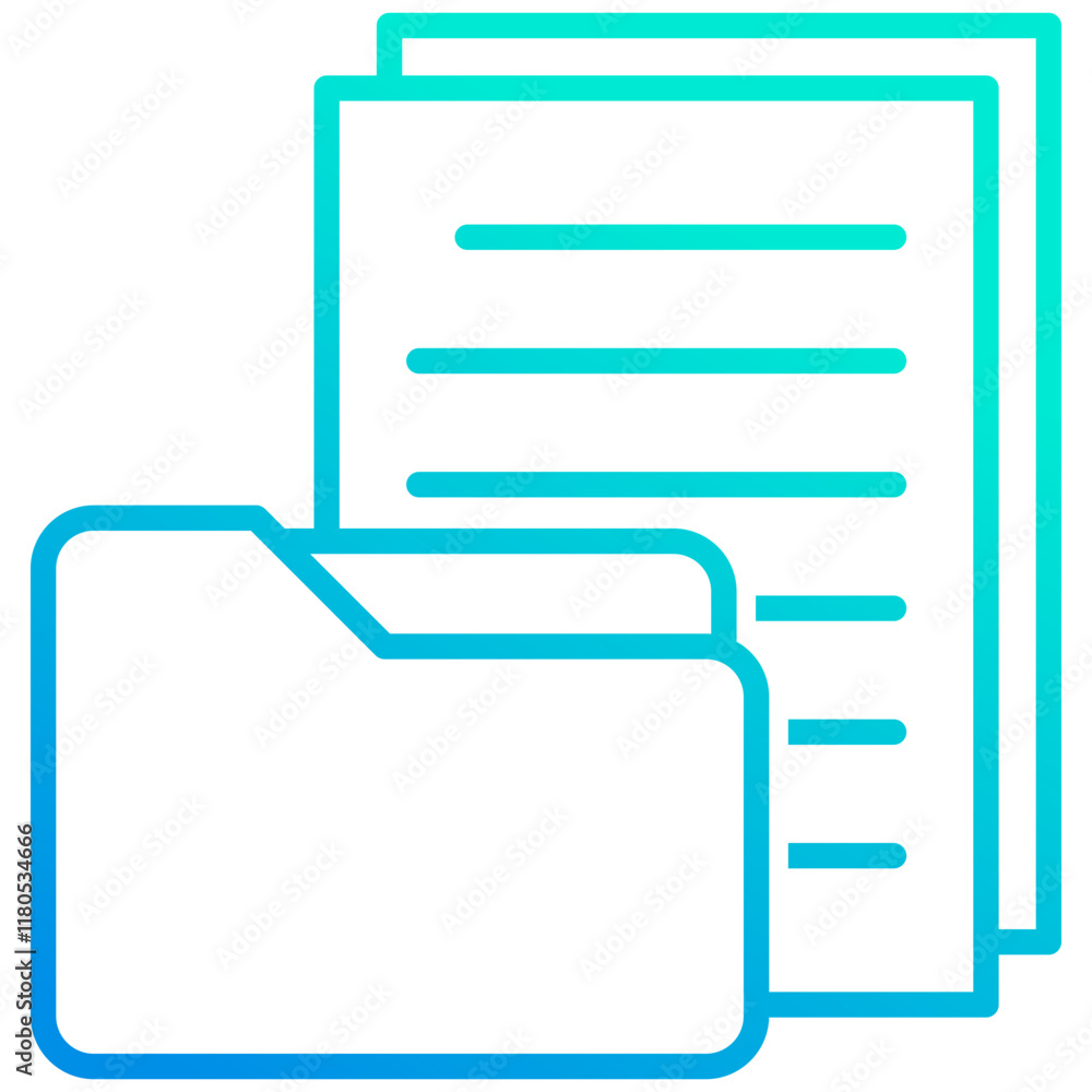 Obraz premium Files And Folders Icon
