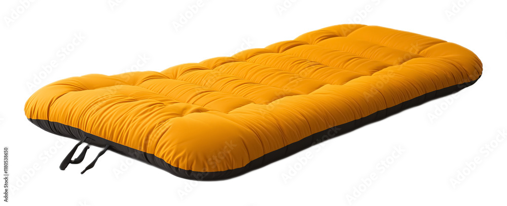 Comfortable Sleeping Pad for Camping Trips Isolated on White Background Comfortable Sleeping Pad for Camping Trips Isolated on White Background