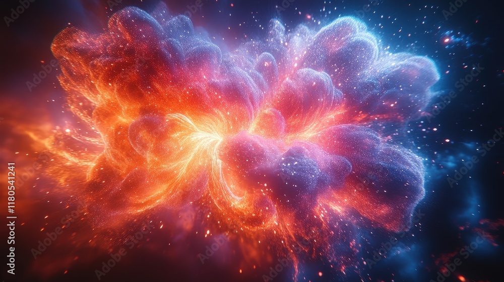 Fototapeta premium Here's a 10-word (or less) description of the image: Red