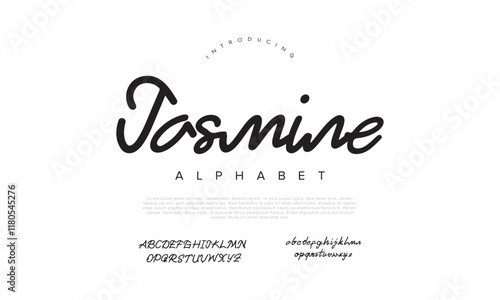 Jasmine handwrite signature font Calligraphy Logotype Script Brush Font Type Font lettering handwritten