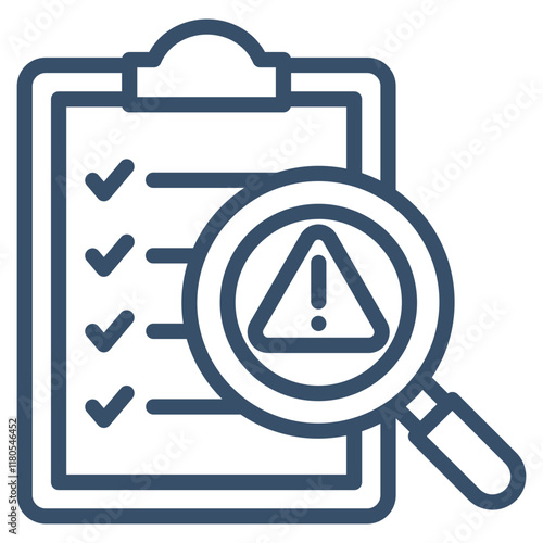 Risk Evaluation Icon Element For Design
