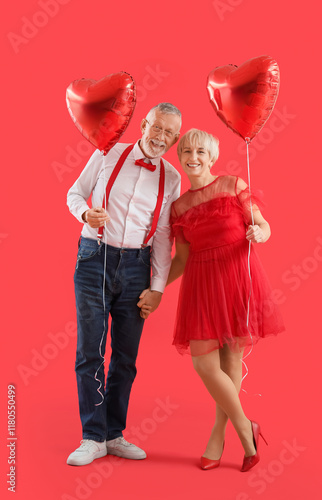 Happy mature couple with he...