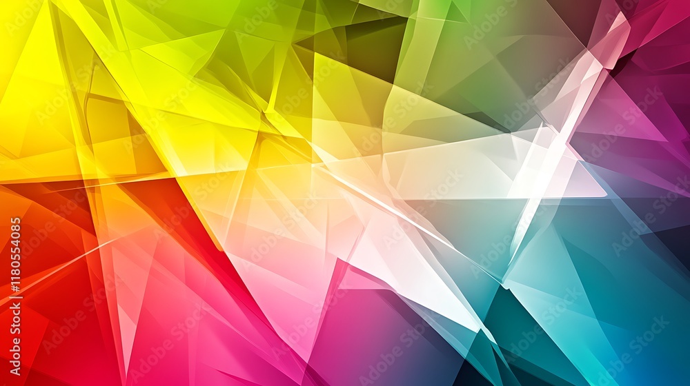 Fototapeta premium Abstract Colorful Geometric Shapes Design
