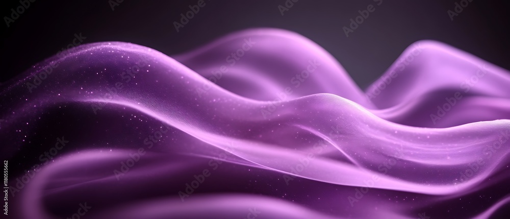 Obraz premium Abstract purple flowing fabric. (1)