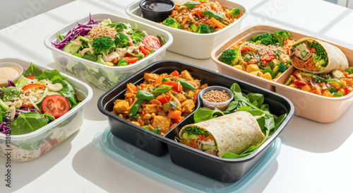 Healthy Meal Prep Delicious Nutritious Salads Stir fry and Wraps