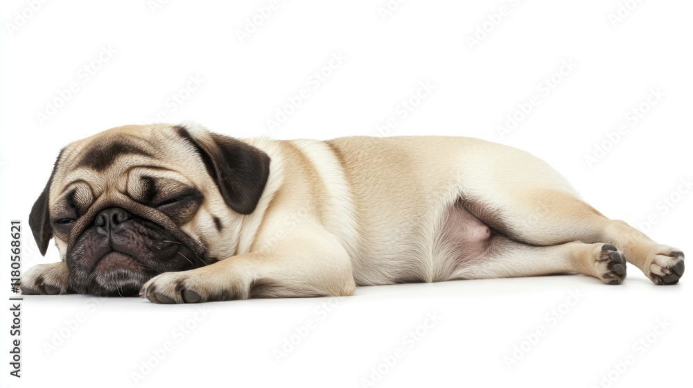 Obraz premium A Sleeping Pug