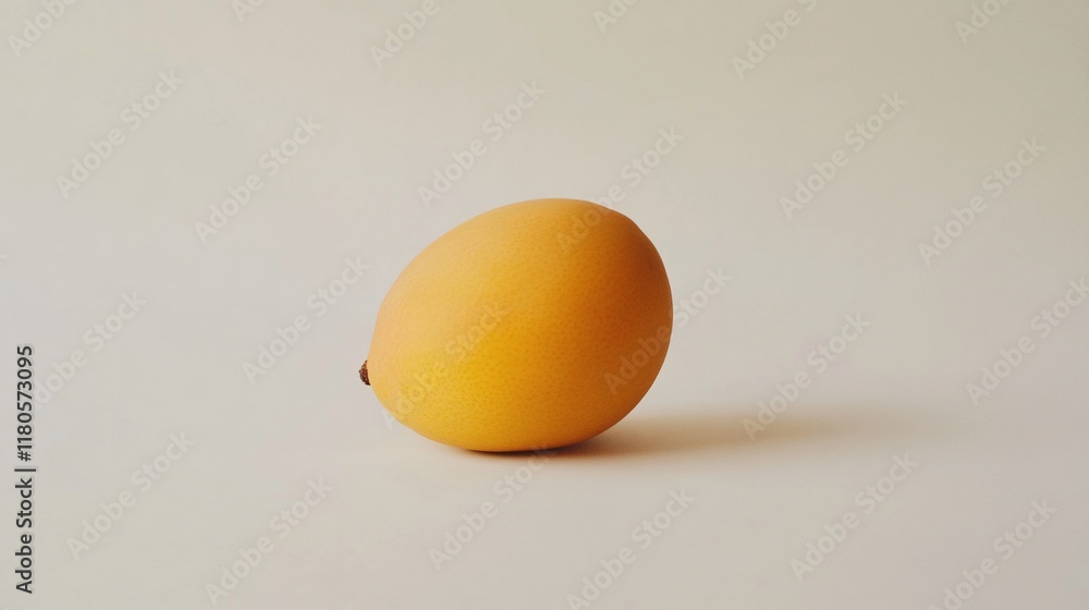 Single ripe mango on white background. Single ripe mango on white background.