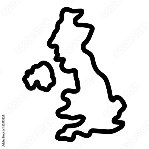 Map of the UK representing geographical map location