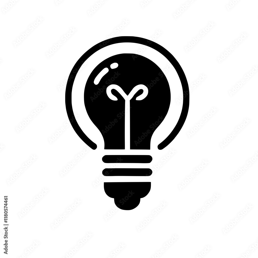 Lightbulb Icon: A simple yet powerful symbol of inspiration, innovation, and new ideas. Perfect for presentations, websites, and marketing materials. Lightbulb Icon: A simple yet powerful symbol of inspiration, innovation, and new ideas. Perfect for presentations, websites, and marketing materials.