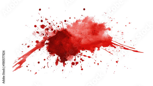 Watercolor brush stroke transparent background