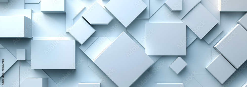 Obraz premium modern background with an abstract geometric pattern in light blue