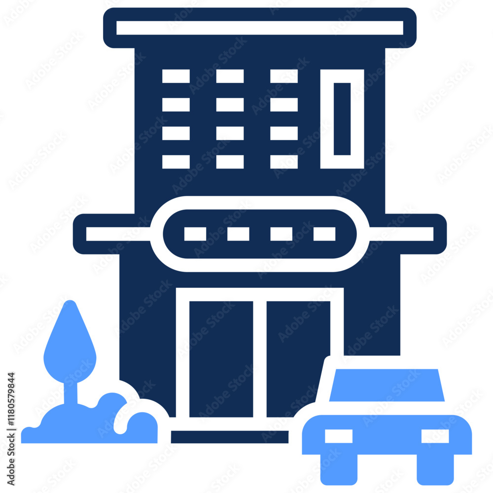 Obraz premium Car Dealership Icon