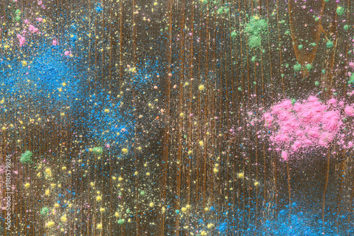 Scattered color powder pigm...