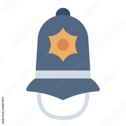 Police hat representing British law enforcement