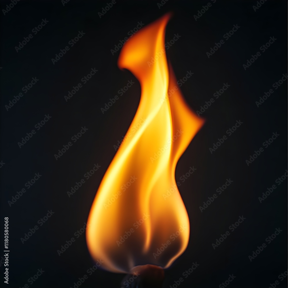 A small flame with a black background A small flame with a black background