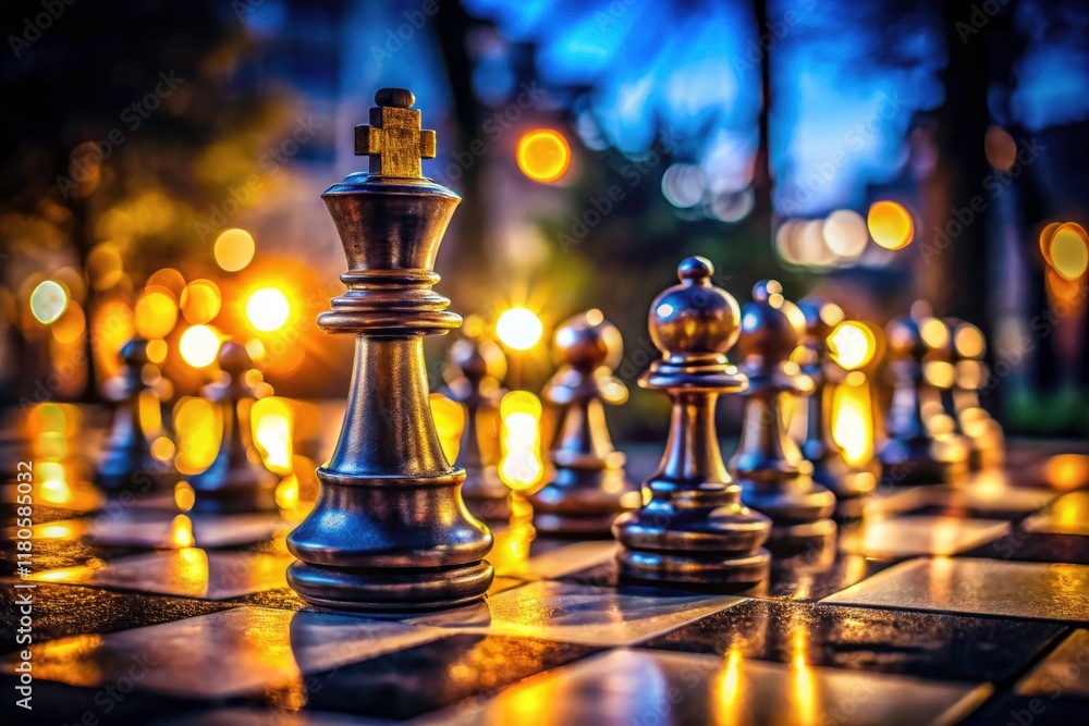 Chessboard Night Photography, Low Light Chess Game, Dark Chess Photo, Dramatic Chess Image, Moody Chess Still Life Chessboard Night Photography, Low Light Chess Game, Dark Chess Photo, Dramatic Chess Image, Moody Chess Still Life