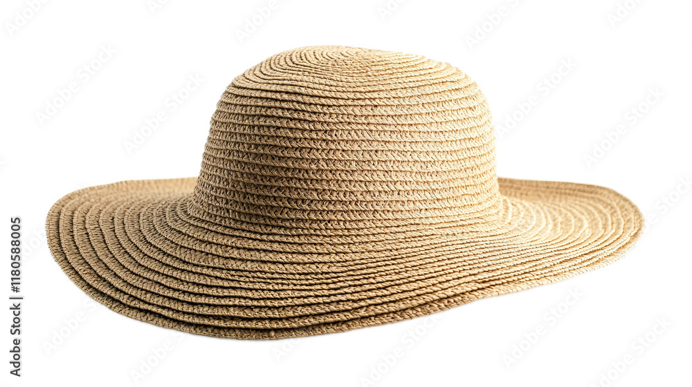 Breathable Sunhat for Outdoor Comfort Isolated on White Background Breathable Sunhat for Outdoor Comfort Isolated on White Background