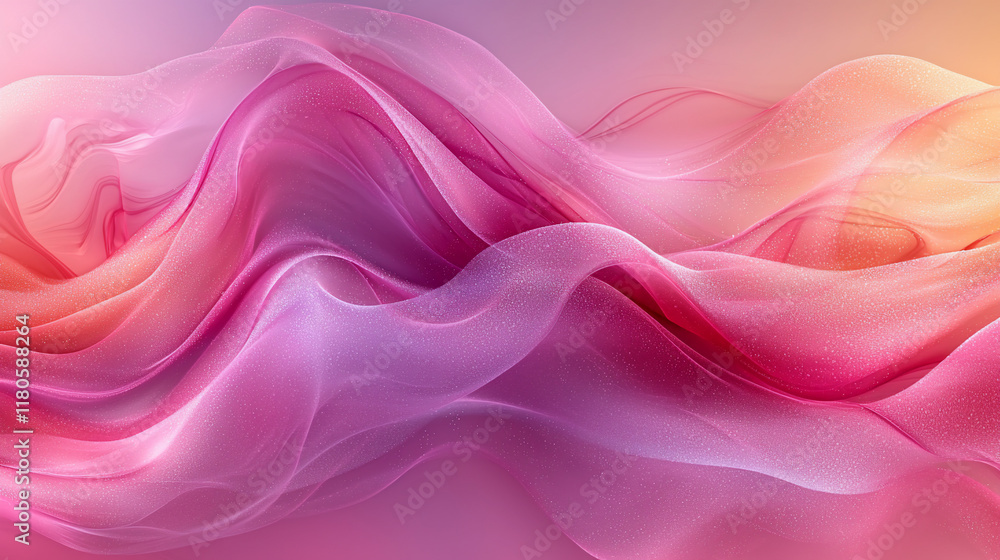 Abstract pink, orange, and purple fabric waves. Abstract pink, orange, and purple fabric waves.