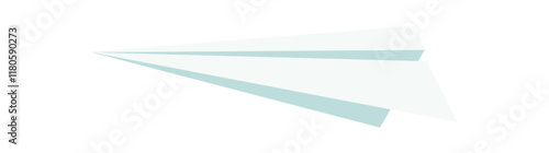 Paper plane gesture icon. A hand gives and receives a paper airplane, symbolizing communication and exchange. Flat style, graphic concept, suitable for digital projects presentations.
