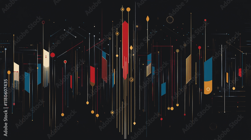 Abstract black background with Colorful charts and graphs with statistics to innovative analyze business potential and forecast future development of companies growth. Abstract black background with Colorful charts and graphs with statistics to innovative analyze business potential and forecast future development of companies growth.