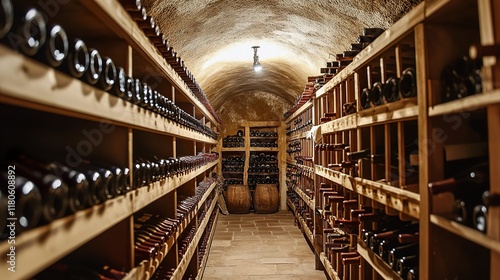 Magnificent Wine Cellar: A Collection of Vintage Bottles photo