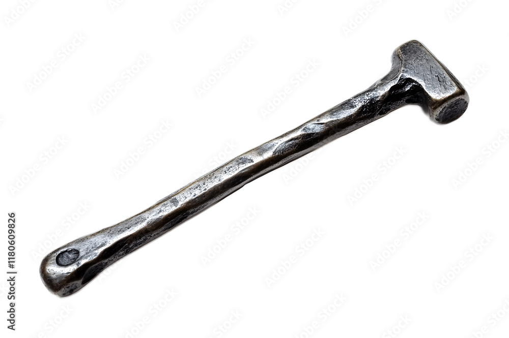 Heavy-Duty Tent Peg Hammer for Setup Isolated on White Background Heavy-Duty Tent Peg Hammer for Setup Isolated on White Background