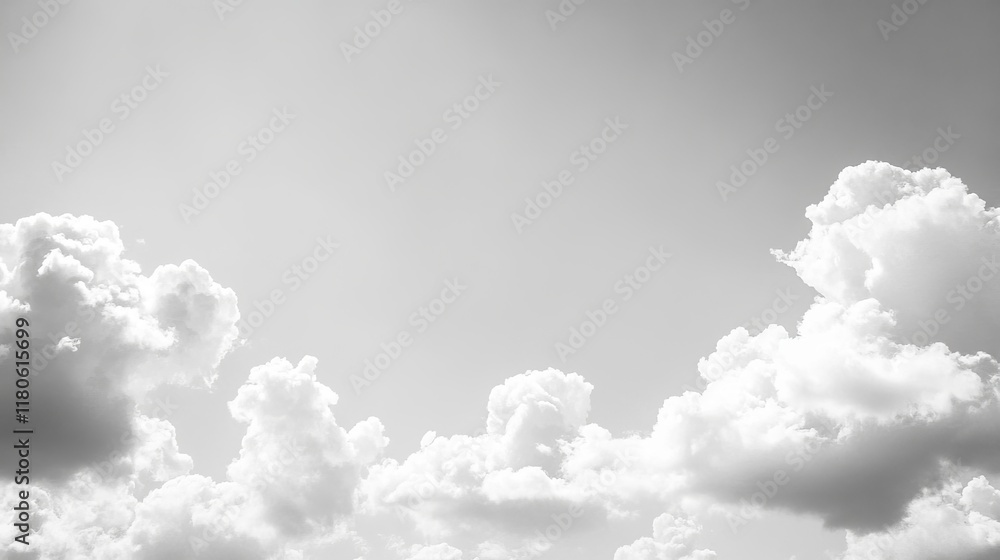 The serene beauty of a cloudy sky in summer. The serene beauty of a cloudy sky in summer.